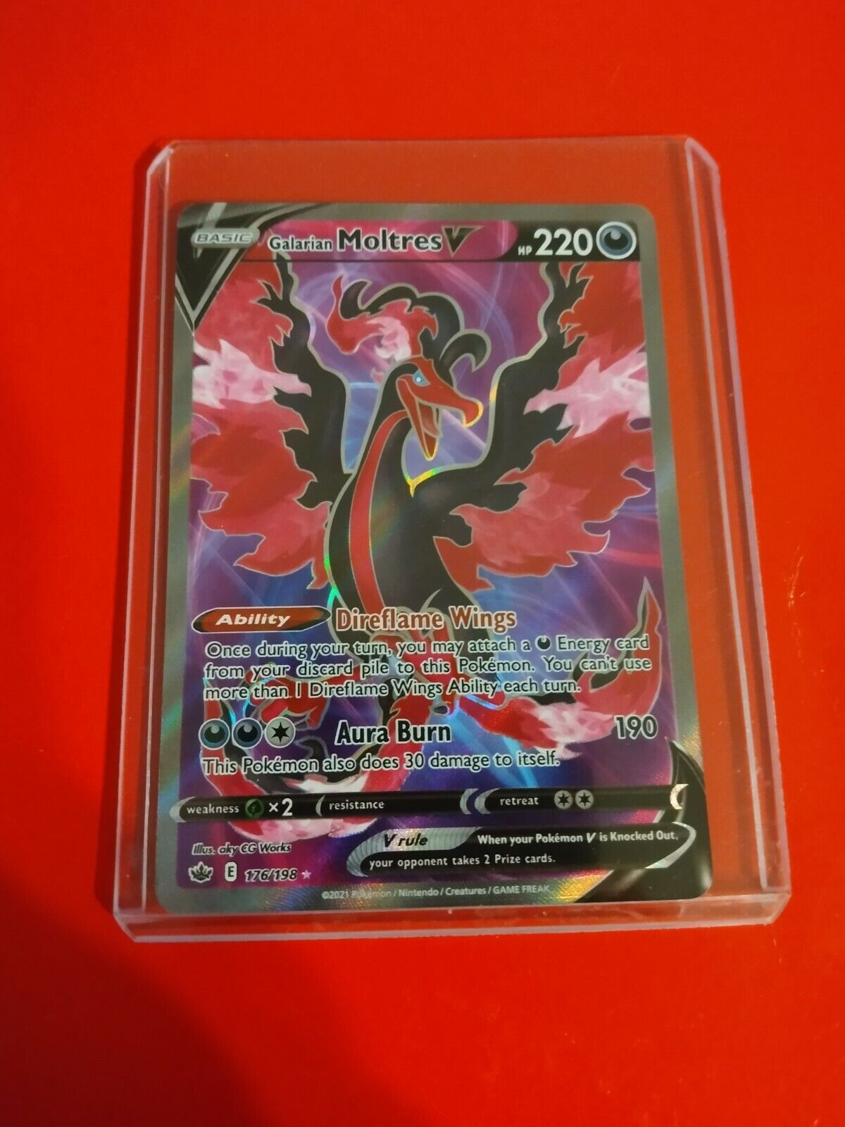 Card Pokémon Moltres De Galar V Full Art Original Copag