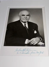 Herbert Lehman - Banker, U.S. Sen & Gov. of New York/B&W Pach Bros. Signed Photo