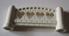 Lego 2040 Fence 1x6x2 Rounded White Barrière Fabuland 3683 3676 3663 MOC A15