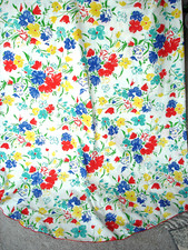 Beautiful Colorful Table Cloth Mult Color FLowers 102 by 59