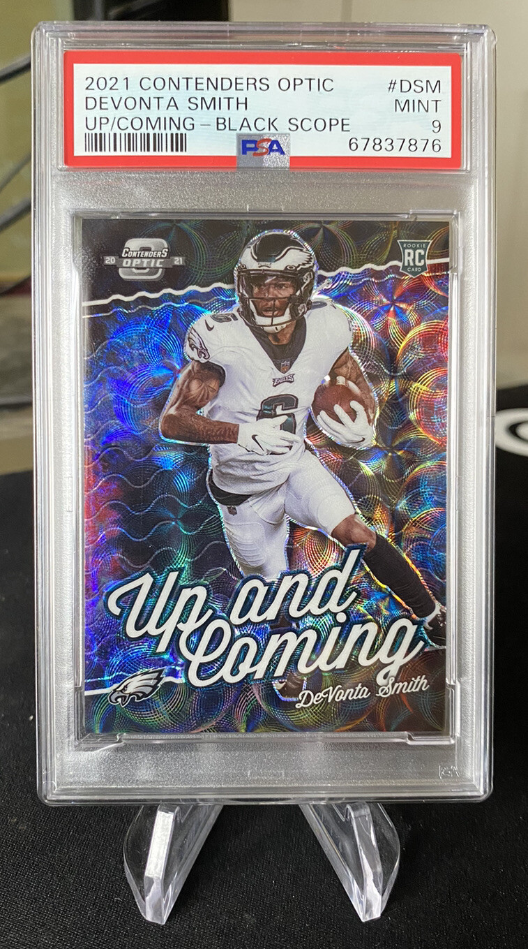 DeVonta Smith Panini Contenders Optic Up and Coming #DSM Black Scope