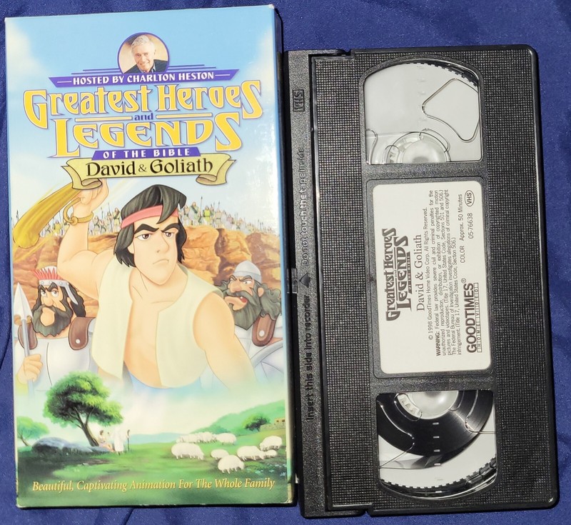 Greatest Heroes and Legends of the Bible - David  Goliath (VHS, 1998)