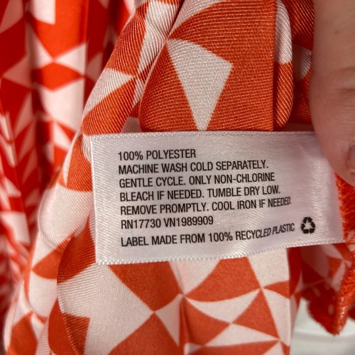 Future Collective Kahlana Barfield Brown Skirt Womens 28W 30W Orange Pleat Midi - Picture 6 of 9
