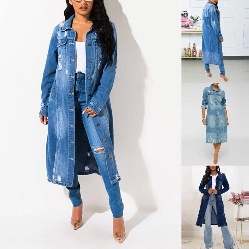 Long Denim Coat | James Lakeland