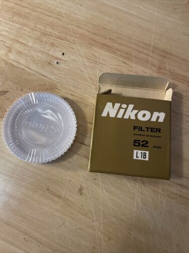 Nikon 52mm L1B sky Filter Original Case, Box, No Filter)