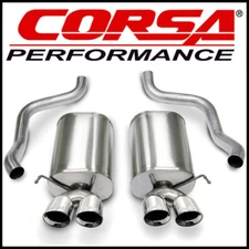 Corsa Sport 2.5" Axle-Back Exhaust System fits 05-08 Chevy Corvette C6 6.0L 6.2L