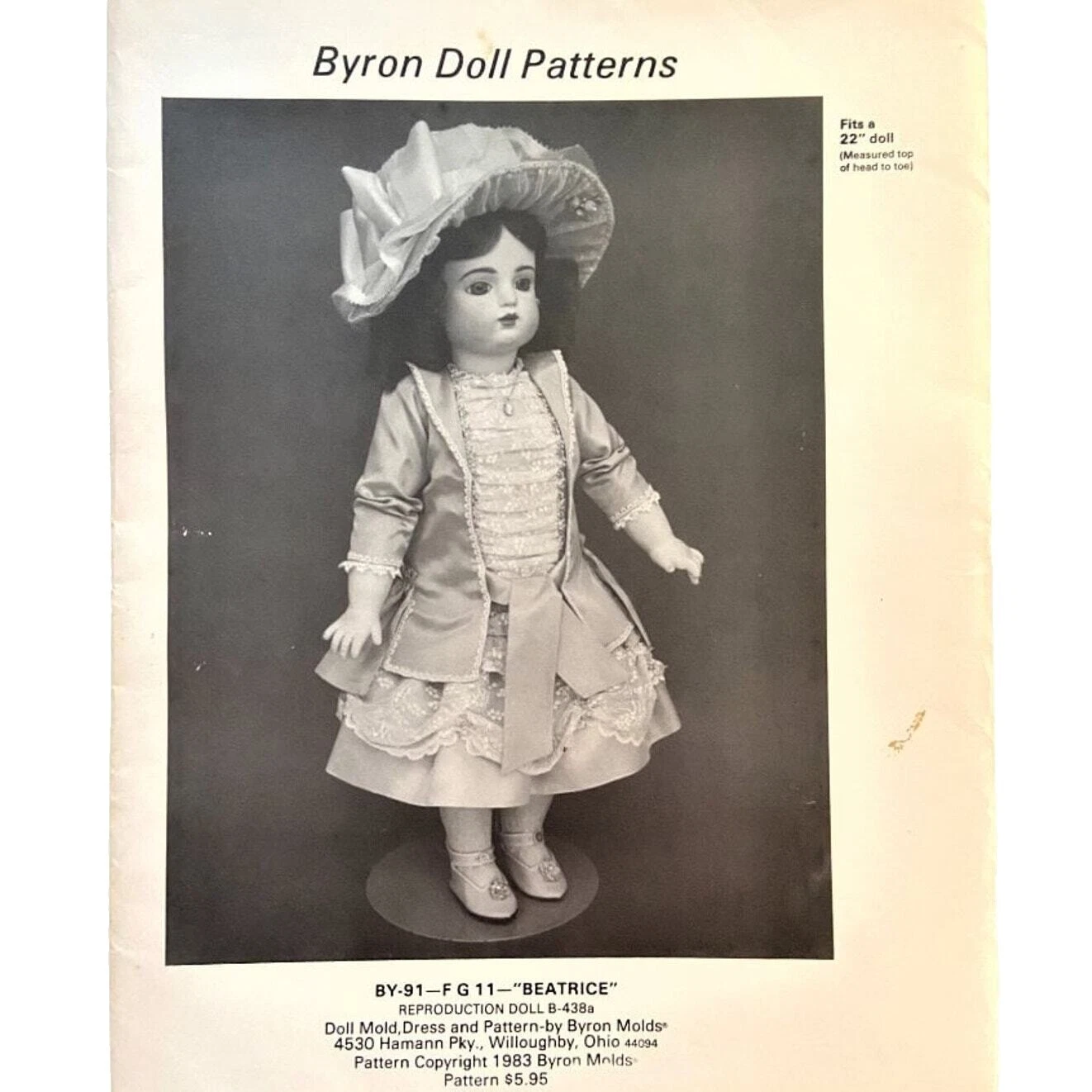 Patrones de costura para Ropa de muñecas Byron