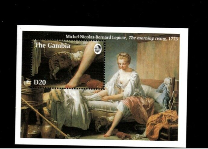 VINTAGE CLASSICS - Gambia 1994 - Art - Souvenir Stamp sheet Scott 1540 - MNH