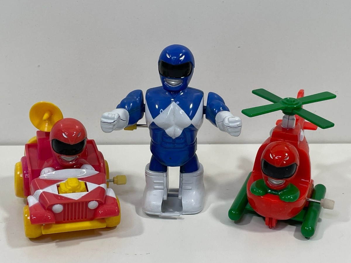 RARE Vintage 90s MMPR Mighty Morphin Power Rangers Wind Up Toys 