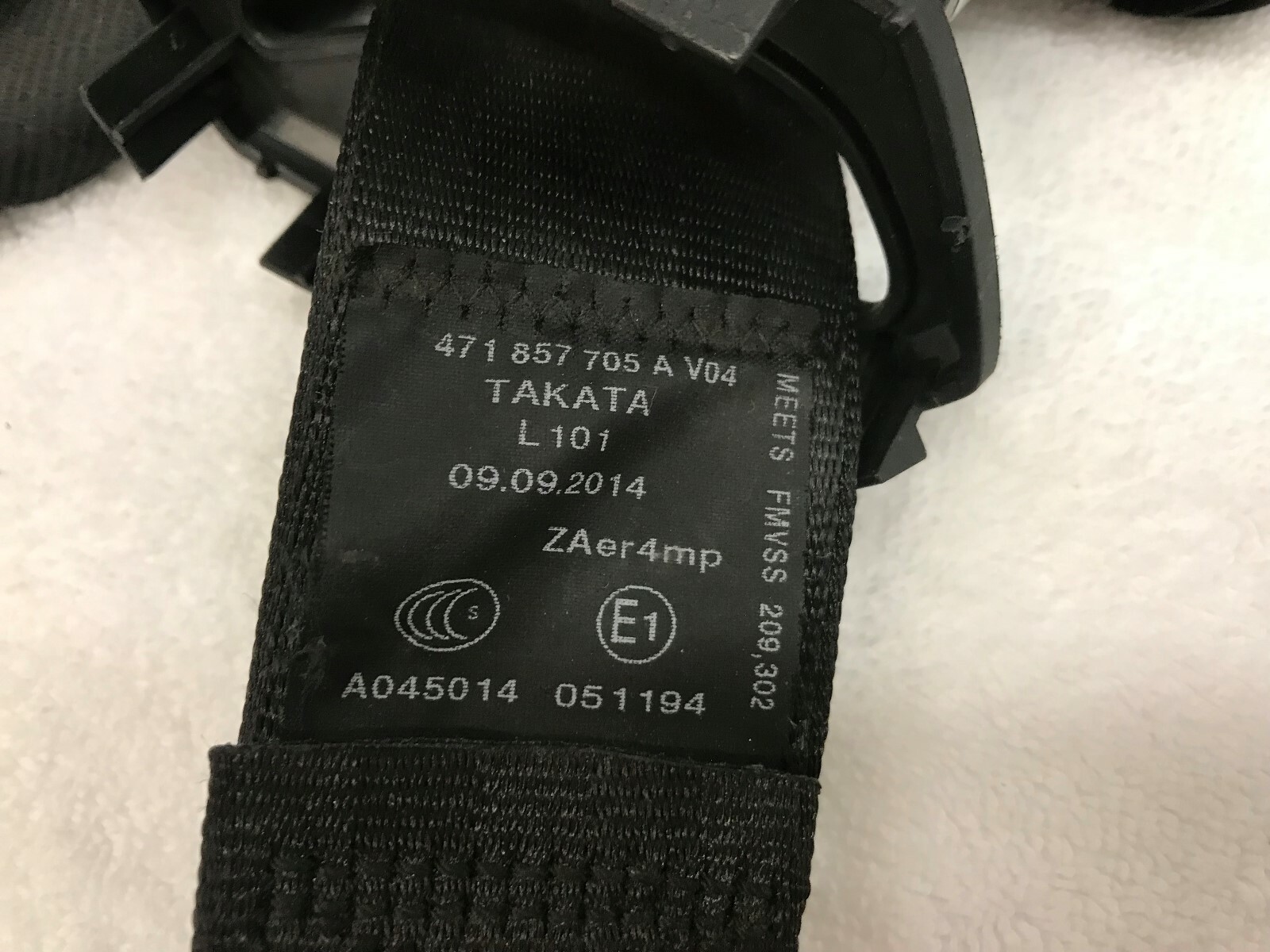 LAMBORGHINI AVENTADOR LP700 720 DRIVER LEFT SIDE SEAT BELT OEM 471857705A V04  