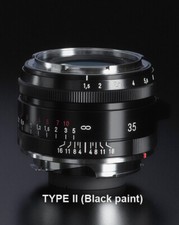 Black Paint VOIGTLANDER USA WARRANTY 35mm f1.5 Type II Asph Nokton Leica M