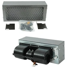 Auxiliary Heater High Output 30,000 BTU 24 Volt 3 speed Blower Powder Coated 