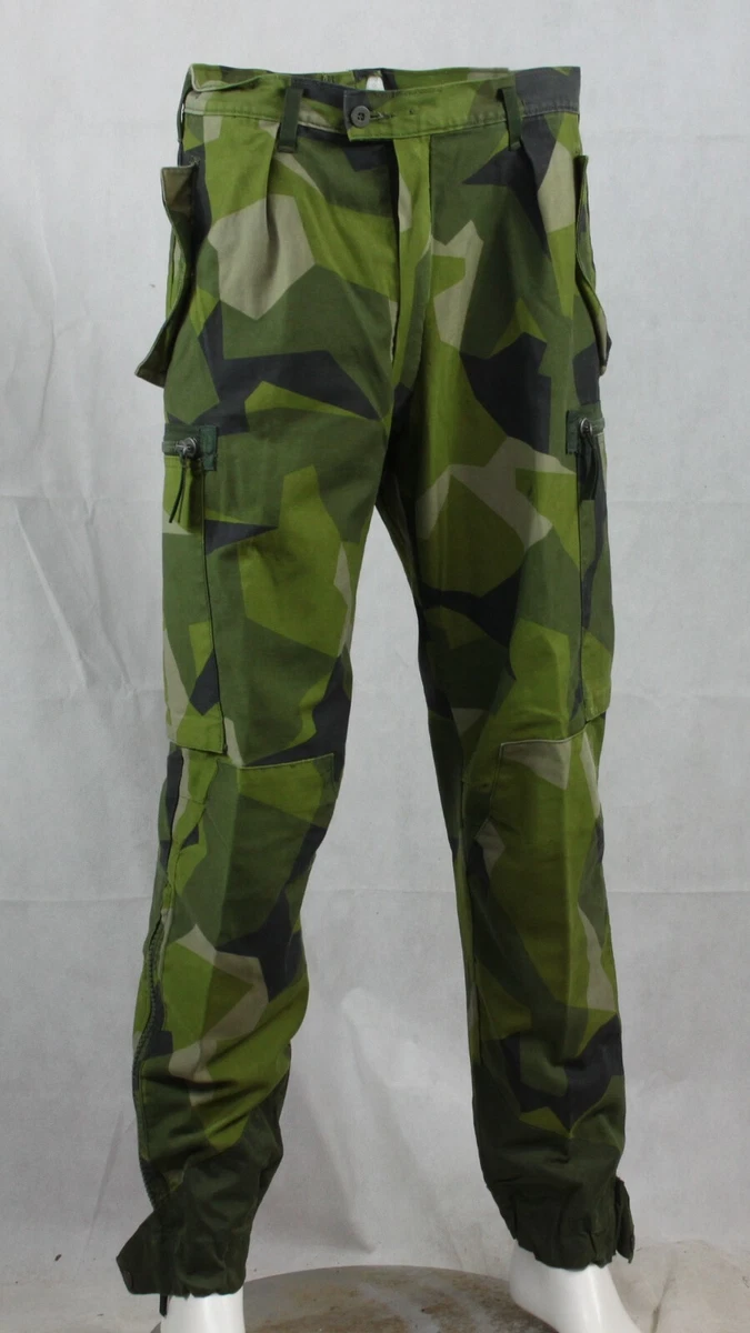 Genuine Surplus Swedish M90 Splinter Camo Trousers Pants Combats