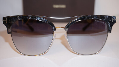 TOM FORD New Sunglasses Grey Marble Silver Gradient TF549-K 05C 56 17 145