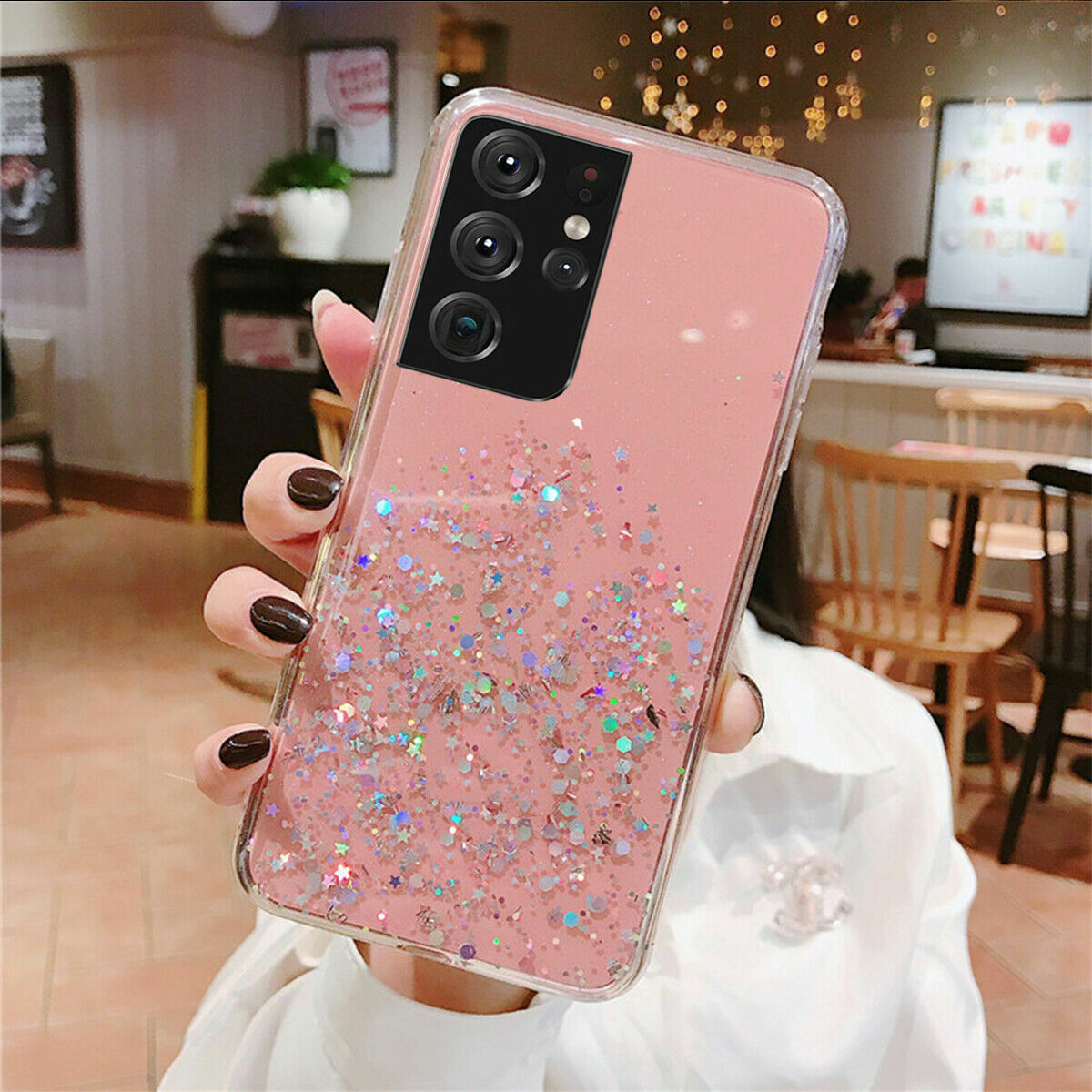 Bling Glitter Cover Cute Girl Case Cover for Samsung S22 S23 Ultra A14 A13 A54 eBay