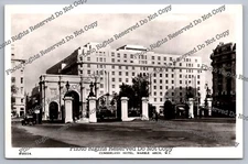 Antique Postcard real photo series Cumberland Hotel Marble Arch