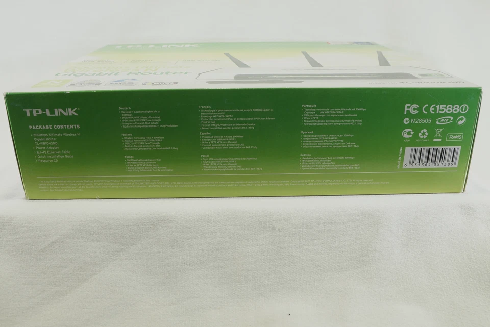 1x TP-Link TL-WR1043ND Ver.1.8, 300Mbps Wireless-N-Gigabit-Router, Zustand sehr - Bild 3 von 4