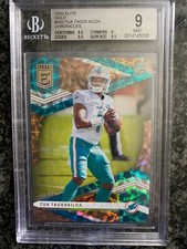 2020 Chronicles Donruss Elite Tua Tagovailoa Gold Parallel Rookie RC #/5 BGS 9