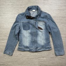Max & Co Max Mara Vintage Denim Jean Jacket Women Xl 48 Snap Button