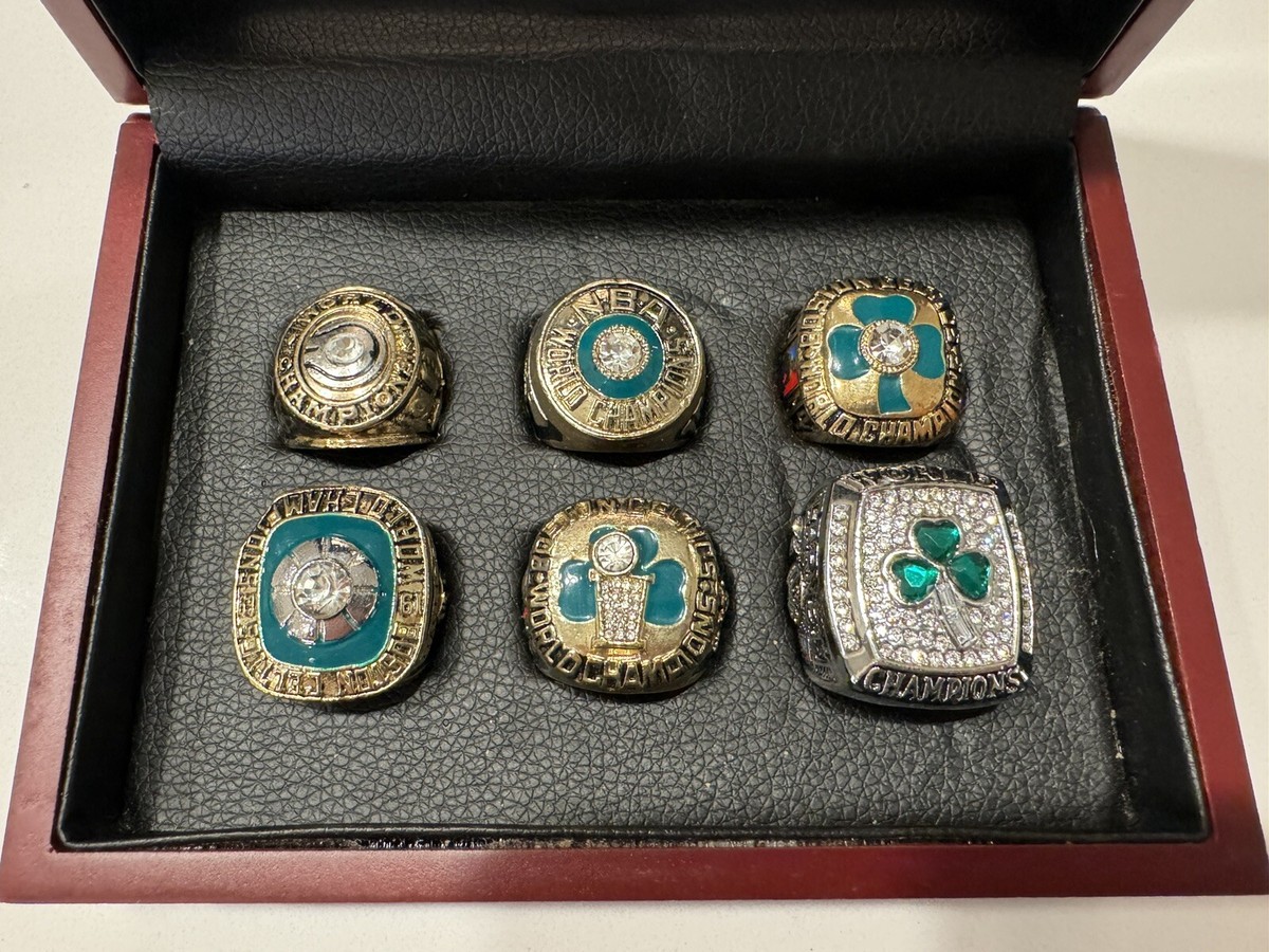 CELTIC PRIDE: 6 Boston Celtics Replica Championship Rings