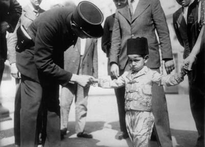 The future Sultan of Morocco in Paris 1930 Old Historic Photo