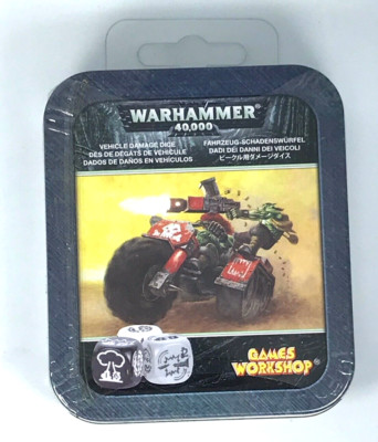 Space Ork Fahrzeugschaden Würfel - Sealed (kleiner Rost auf Blech) Warhammer 40K BOX9