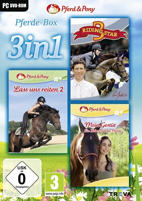 3in1 Pferdebox -  Lass uns Reiten 2 & Riding Star 3 & Mein Gestüt - DOWNLOAD