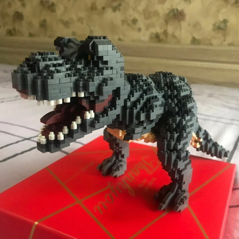Jurassic Dinosaur Tyrannosaurus Rex DIY Mini Diamond Blocks Bricks Building Toys - Image 4 of 4