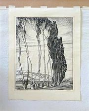 Roi Partridge Etching "On the Links [No. 2]" 1931, Pencil Signed