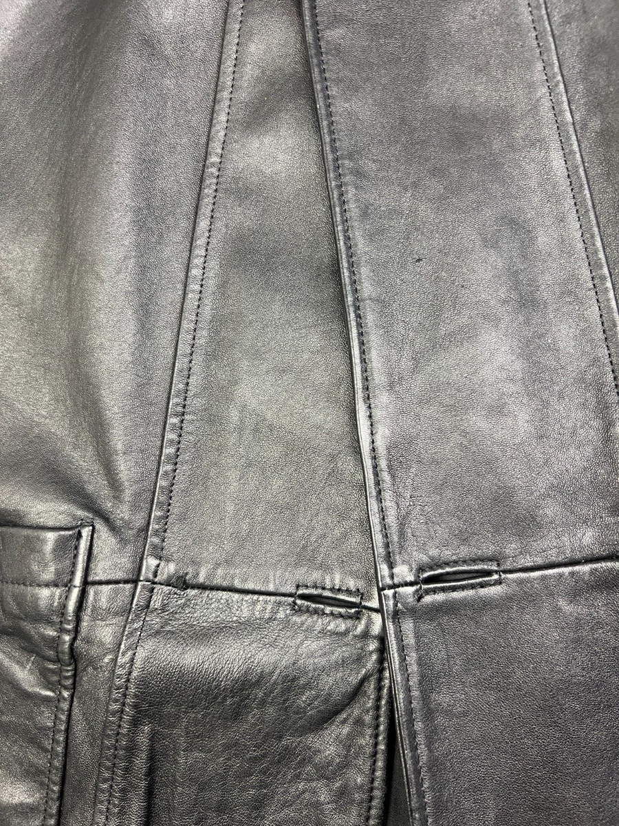 vintage usa製 レザージャケットneiman marcus Vintage Neiman Marcus Leather Button Up Jacket Coat L Black