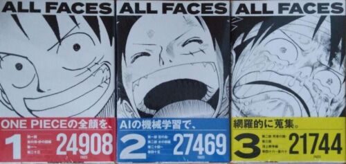 One Piece All Faces Vol.1 - 3 Collector's Edition Comic Book Japan Anime Set - Picture 1 of 10