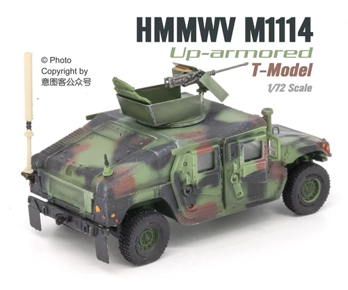 T-Model 1/72 U.S. Army M1114 Humvee Frag5 Heavy Armor Type Finished Model - Picture 3 of 6