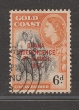 GHANA 1957 6d Cocoa Farmer SG 177