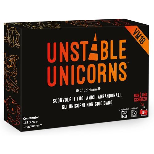Asmodee STR8583 Unstable Unicorns VM18 - Ed. Italiana