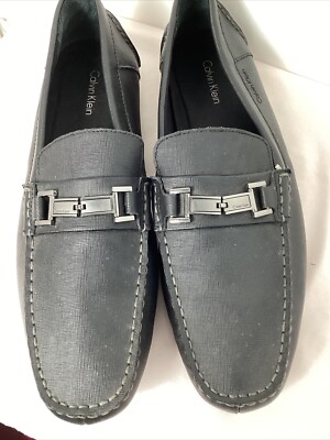 Calvin Klein magnus casual slip on men black loafers size 13 Men main image 3