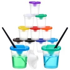 10 Pack Paint Cups with Lids Large Capacity Reusable Spill Proof Paint Cups