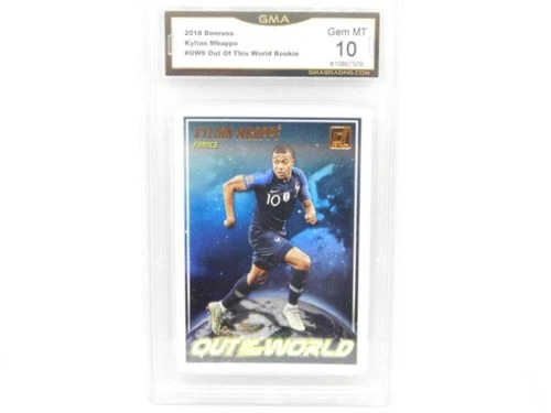 2018-19 Donruss Out of This World Rookie RC #OW-9 Kylian Mbappe France GMA 10 Se