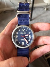 MINT Lum-Tec Auto Mens Watch Combat B70 43mm Blue Dial Miyota Japan 9015 Hack