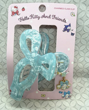 BoxLunch Sanrio Cinnamoroll Bow Claw Clip with Charm Hair Accessory