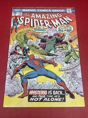 AMAZING SPIDER-MAN #141 Marvel 1975 MVS 1st app. Mysterio II John Romita VF+
