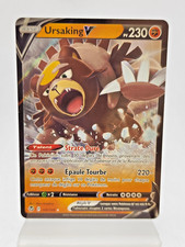 ✅ Carte Pokémon FR Ursaking V 102/195 Booster EB12 Tempête Argentée