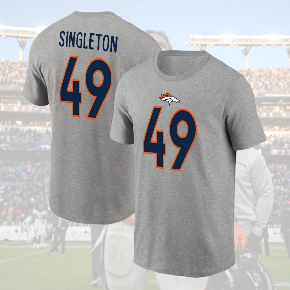Alex Singleton #49 Denver Football 2025 Player Name & Number Gift For Fans