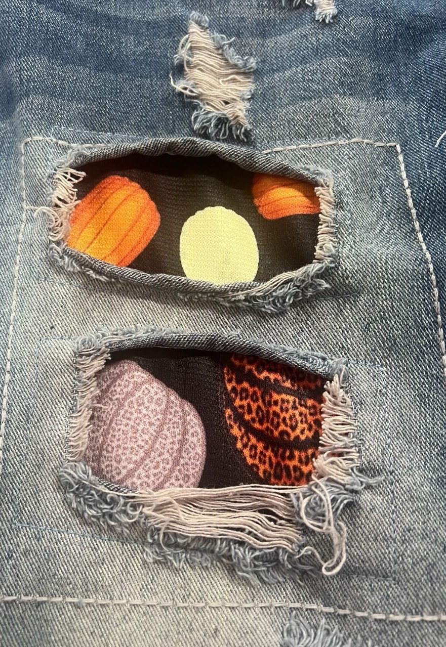 Halloween Fall Orange Pumpkin Patchwork Distresse… - image 8