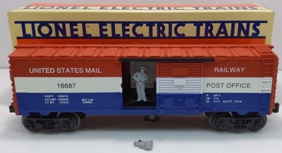 Lionel 6-16687 O Gauge US Mail Operating Post Office Car NIB