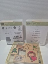 Lot of 25, Birthday, Frogs, Cats, Love, Etc Rubber Stamps STAMPIN UP Mostly