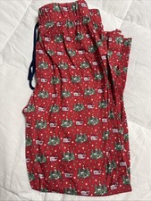 Vineyard Vines Boys Santa Whale Christmas Tree Pajama Pants M 10-12 Holiday