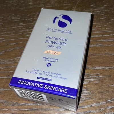 NEW iS Clinical PerfecTint Powder SPF 40 Bronze. Sun Protection Exp 02/26