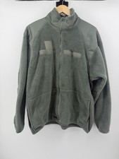 US Military ECWCS Polartec Fleece Jacket Green Full Zip Tactical Coat Large