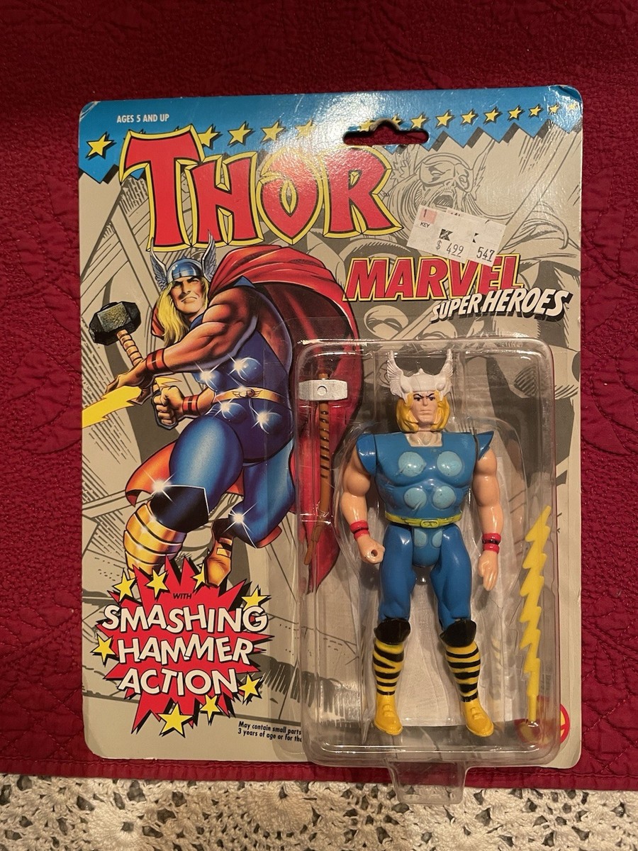 Smashing Hammer Thor Vintage Marvel Superheroes ToyBiz Sealed (MOC