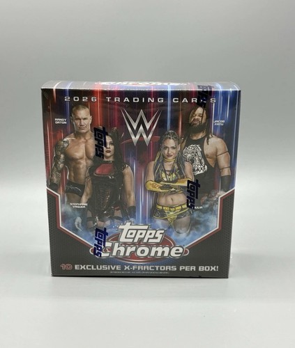 2026 TOPPS CHROME WWE Wrestling MEGA BOX (48 Cards) Brand New Sealed - IN HAND